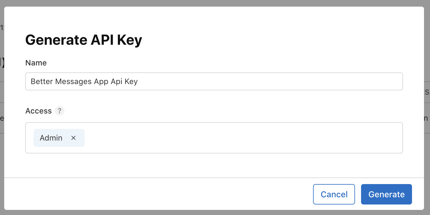 App Store Connect Generate API Key